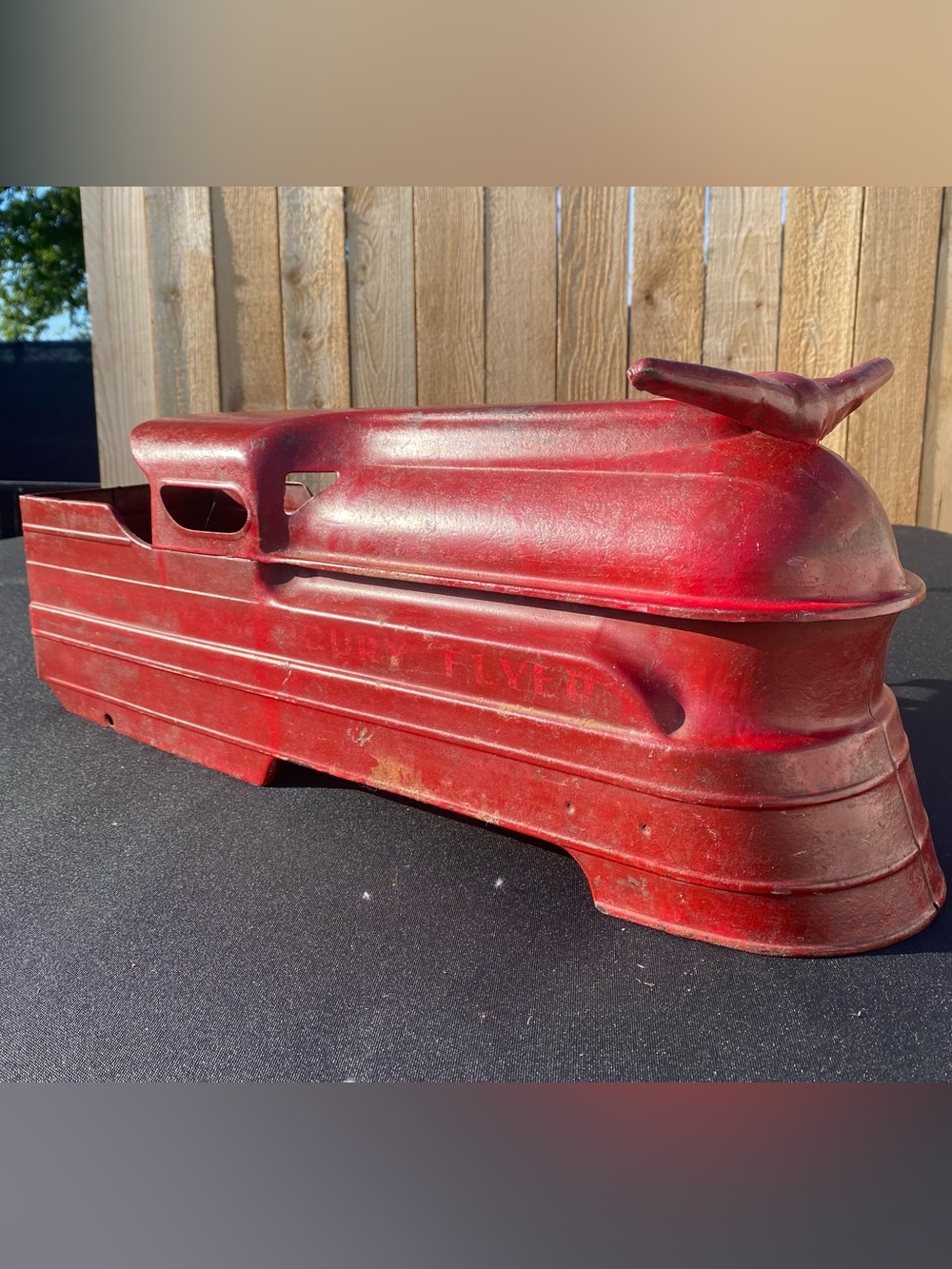 1930s Steelcraft Murray Mercury Flyer Train Ride On Toy Pressed Steel Original